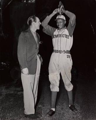 Satchel Paige and Lefty Gomez photograph, 1948