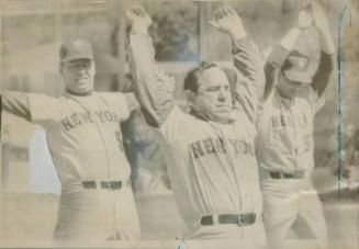 Salty Parker, Yogi Berra and Frank Lary photograph, possibly 1967