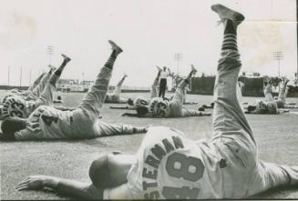 St. Louis Cardinals Doing Calisthenics photograph, 1964 March 1