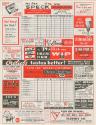 Brooklyn Dodgers versus Philadelphia Phillies scorecard, 1957