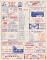 Visitors versus Washington Senators scorecard, 1956