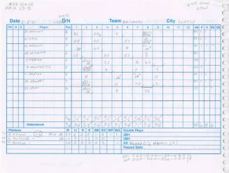 Baltimore Orioles versus Seattle Mariners scorecard, 2021 May 05