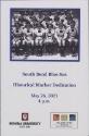 South Bend Blue Sox Historical Marker Dedication program, 2021 May 26