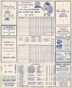 Visitors versus Syracuse Chiefs scorecard, 1963