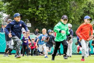 Cooperstown Classic Clinic Participants Running photograph, 2017 May 26