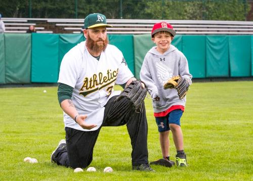 Jonny Gomes and Unidentified Participant photograph, 2017 May 26