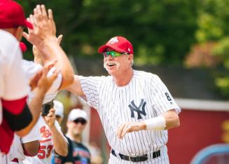 Goose Gossage Greeting his Team photograph, 2017 May 27