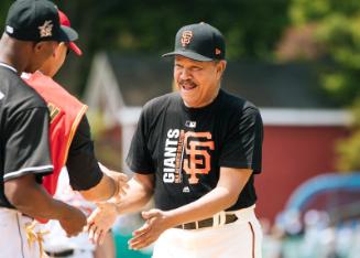 Juan Marichal Greeting his Team photograph, 2017 May 27