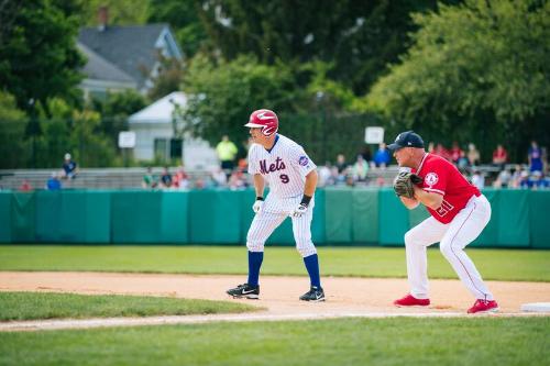 Todd Zeile and Wally Joyner on the Field photograph, 2017 May 27