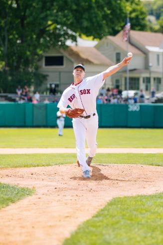 Lenny DiNardo Pitching photograph, 2017 May 27