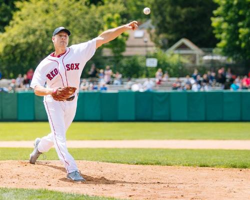 Lenny DiNardo Pitching photograph, 2017 May 27