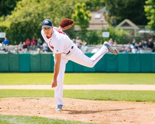 Lenny DiNardo Pitching photograph, 2017 May 27