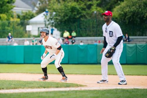 Cody Ross Leading Off First Base photograph, 2017 May 27