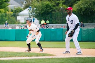 Cody Ross Leading Off First Base photograph, 2017 May 27