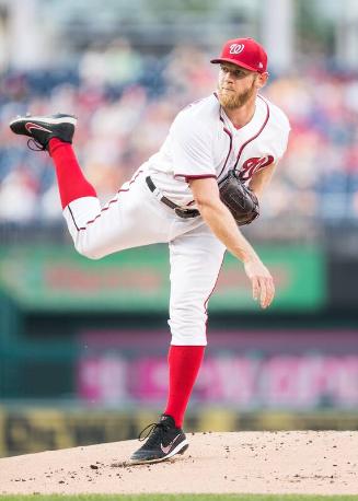 Stephen Strasburg Pitching photograph, 2017 June 12