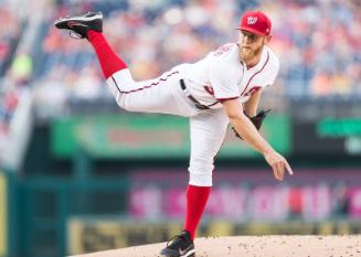 Stephen Strasburg Pitching photograph, 2017 June 12