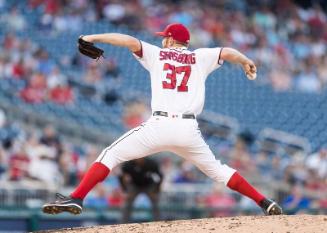 Stephen Strasburg Pitching photograph, 2017 June 12