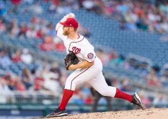 Stephen Strasburg Pitching photograph, 2017 June 12