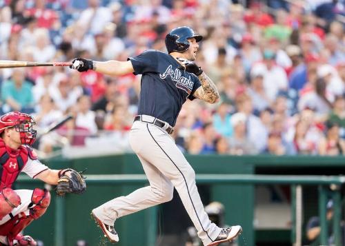 Matt Adams Batting photograph, 2017 June 12