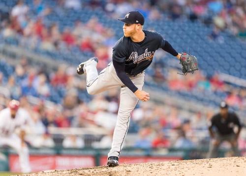 Mike Foltynewicz Pitching photograph, 2017 June 12