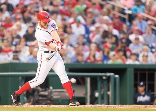 Stephen Strasburg Batting photograph, 2017 June 12