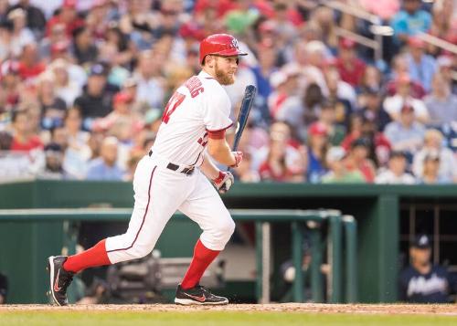 Stephen Strasburg Batting photograph, 2017 June 12