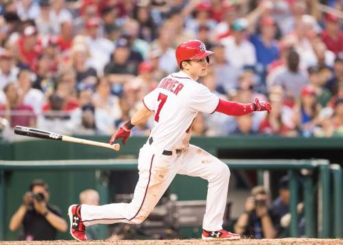 Trea Turner Batting photograph, 2017 June 12