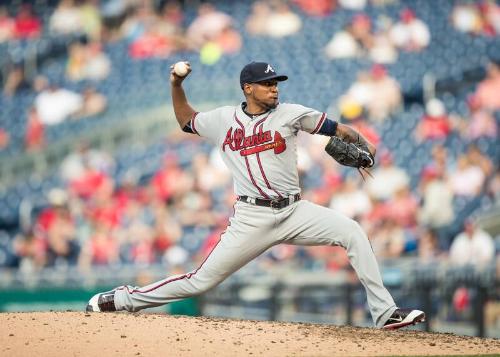 Julio Teheran Pitching photograph, 2017 June 14