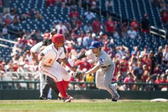 Wilmer Difo, Alex Claudio, and Pete Kozma on the Field photograph, 2017 June 11