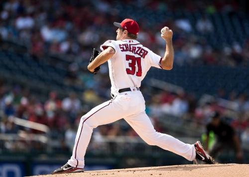 Max Scherzer Pitching photograph, 2017 June 11