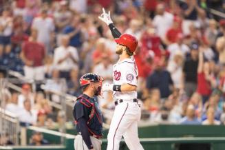 Bryce Harper Celebrating photograph, 2017 June 12