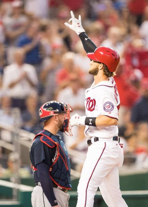 Bryce Harper Celebrating photograph, 2017 June 12