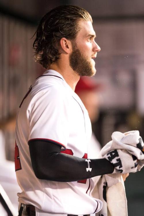 Bryce Harper in the Dugout photograph, 2017 June 12