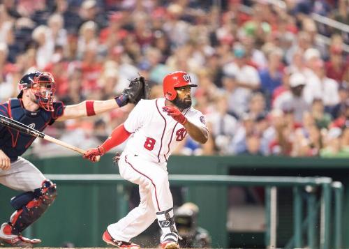 Brian Goodwin Batting photograph, 2017 June 12