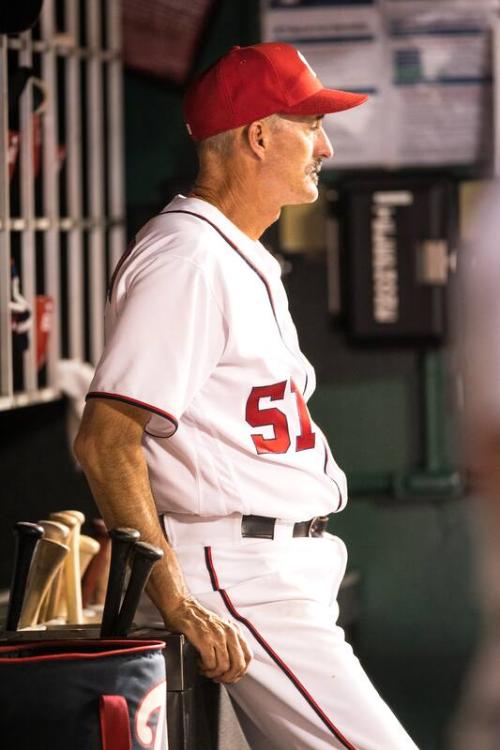 Mike Maddux in the Dugout photograph, 2017 June 12