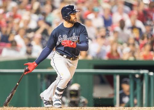 Nick Markakis Batting photograph, 2017 June 12