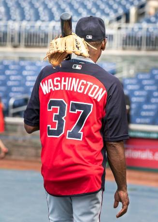 Ron Washington during Batting Practice photograph, 2017 June 12