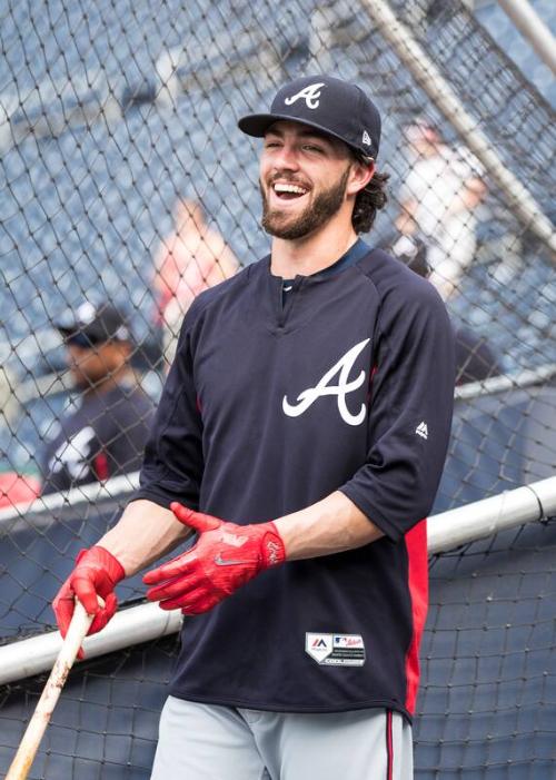 Dansby Swanson during Batting Practice photograph, 2017 June 12