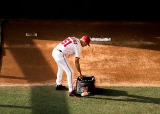 Mike Maddux in the Bullpen photograph, 2017 June 12