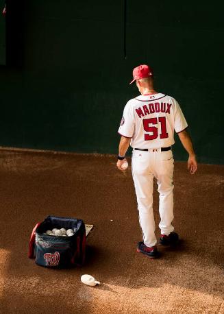 Mike Maddux in the Bullpen photograph, 2017 June 12