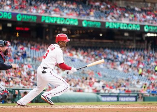 Michael Taylor Batting photograph, 2017 June 12