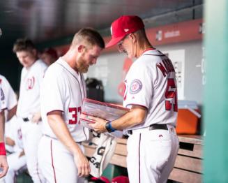 Mike Maddux in the Dugout photograph, 2017 June 12