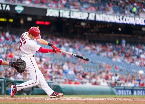 Trea Turner Batting photograph, 2017 June 12