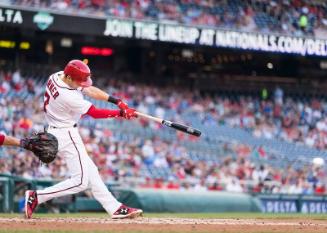 Trea Turner Batting photograph, 2017 June 12