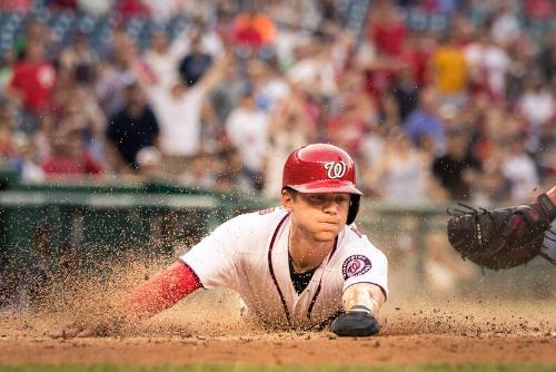 Trea Turner Sliding photograph, 2017 June 12