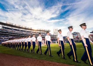 Members of the Military on the Field photograph, 2017 June 12