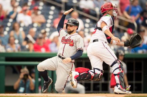 Ender Inciarte Sliding photograph, 2017 June 14