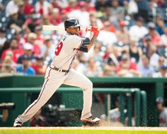 Julio Teheran Batting photograph, 2017 June 14