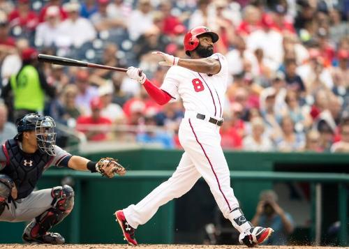 Brian Goodwin Batting photograph, 2017 June 14