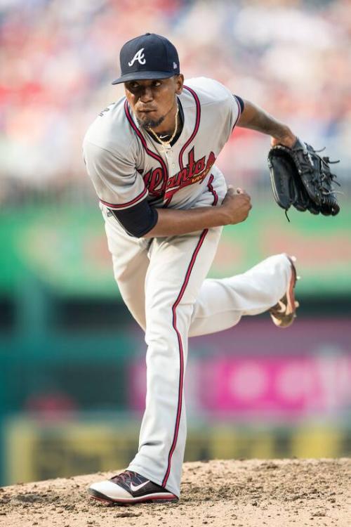 Julio Teheran Pitching photograph, 2017 June 14